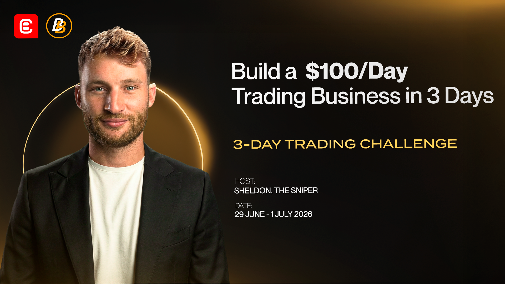 Build a $100/Day Trading Business in 3 Days — 3-Day Trading Challenge hosted by Sheldon, The Sniper