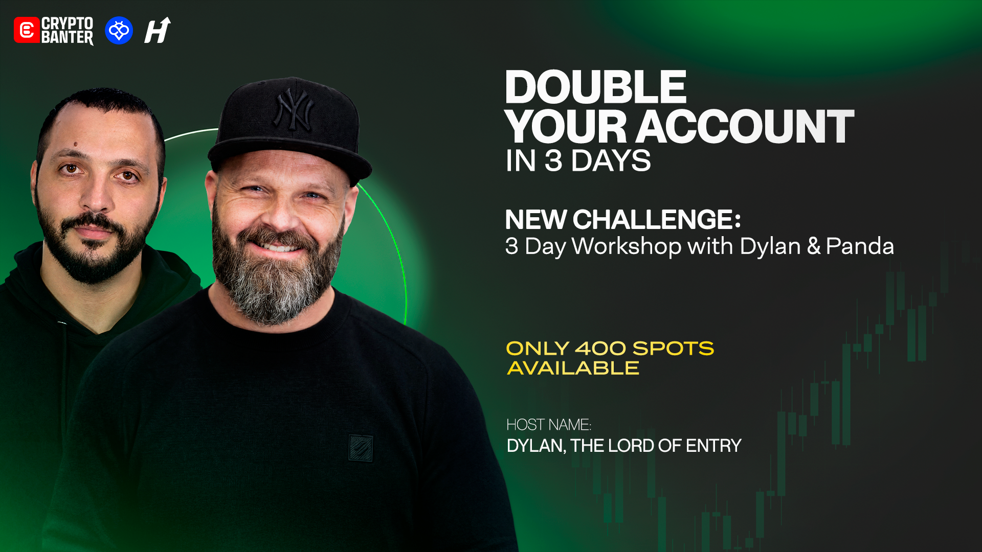 Double Your Account in 3 Days — new 3 Day Workshop with Dylan & Panda